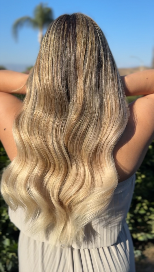 Blonde- Keratin Fusion Hair extensions