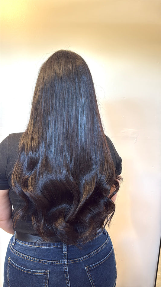 Black or Brown Keratin Fusion extensions